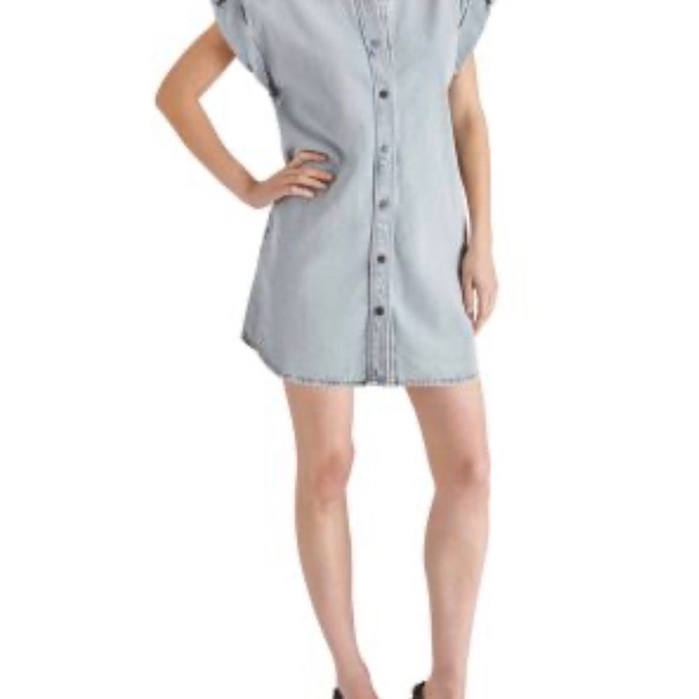 Steve Madden Women's Ilara Denim Shirt Dress in Malibu Wash